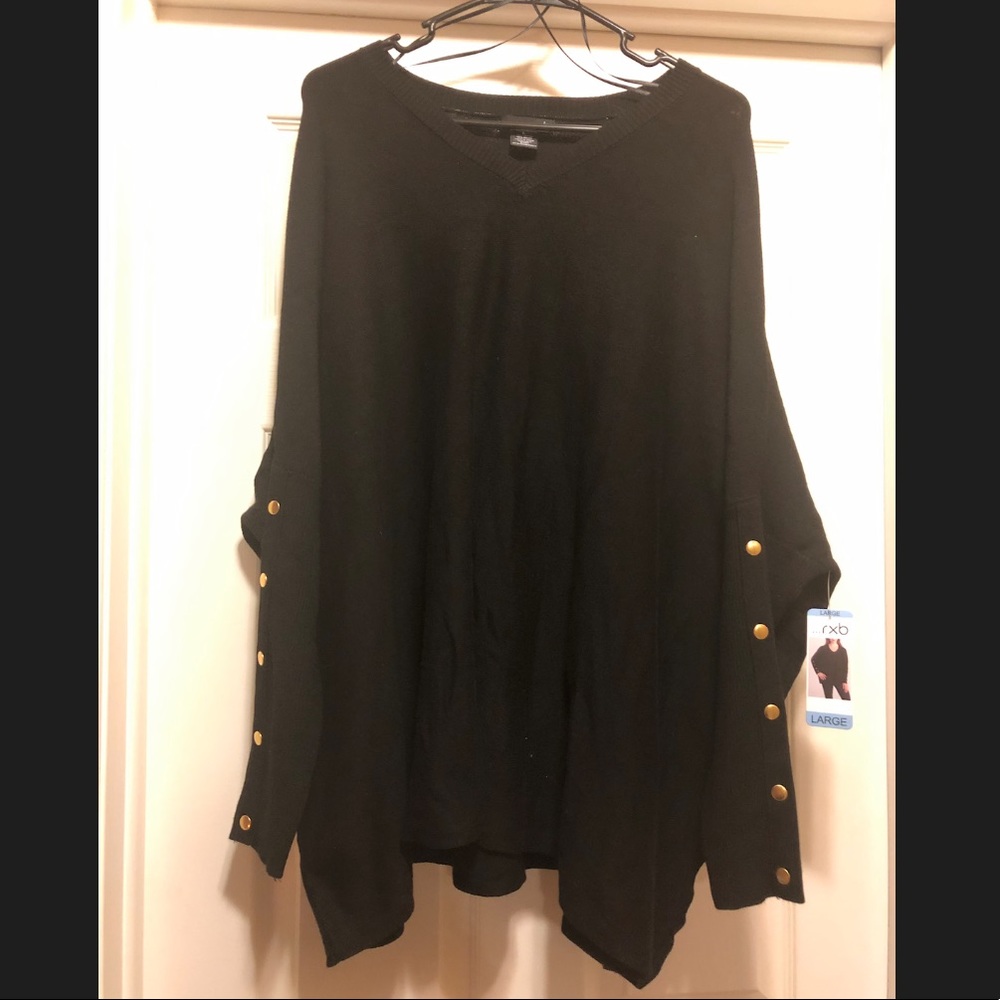 CUTE BLACK OVERSIZED SWEATER! SIZE: LARGE 😍❤️